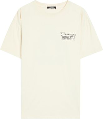 Willy Chavarria Easy Printed Cotton T-shirt - White - XL