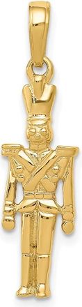 Diamond2Deal 14k Yellow Gold Polished 3-D Toy Soldier Pendant