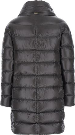 Herno Womens Down Jacket Dora Grey Polyamide Puffer