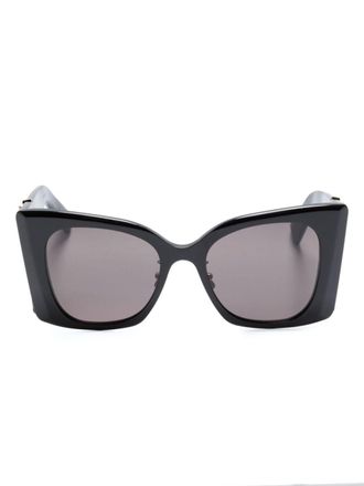Saint Laurent Eyewear Occhiali da sole SL M119 Blaze oversize - Nero