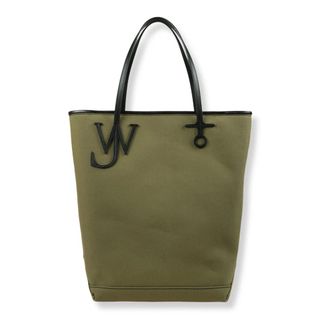 J.W.Anderson Large Anchor Canvas & Leather Tote - female - JW Anderson - Shopping Bags - Green - ONE SIZE - Bags
