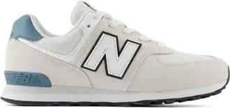 New Balance Kids 574 Lace in Grey/White Leather, size 3.5