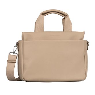 Tom Tailor Shopper TOM TAILOR Rella, Damen, Gr. B/H/T: 30cm x 21cm x 13cm, beige (natur), Polyurethan, clean, gepflegt, unifarben, Taschen Shopper, aus fein gena