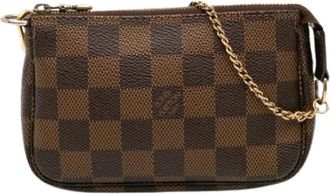 Louis Vuitton Pre-owned Mini Bags, female, Brown, Size: ONE SIZE Pre-owned Canvas Mini Bag