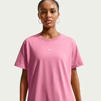 Nike Womens Nike Sportswear Classic Oversized T-Shirt in Pink | IH7601-641