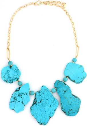 Panacea Turquoise Nugget Statement Necklace at Nordstrom