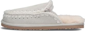Mou Gezellige Eskimo Stitch Pantoffels - Dames - Pantoffels - Grijs - 41 EU - Su&egrave;de - Schoenen