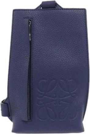 Loewe Pre-owned Cross Body Bags, female, Blue, Size: ONE SIZE Pre-owned Sling Bag