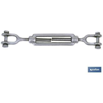 cofan Tensor Horq.-horq. Z Din 1480 M-8 Caja 10 Unid., El Tensor Horquilla - Horquilla Zincado Din-1480 Se Utiliza Para Aparejar Cables, Barras, Cabos Dise&ntilde;