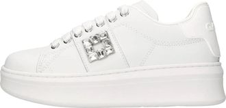 Ga&euml;lle Paris Addict Sneaker - Dames - Sneakers - Wit - 37 EU - Leer - Schoenen