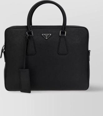 Prada leather textured bag detachable strap