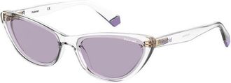 Polaroid PLD 6142/S Polarized 900/KL Womens Sunglasses Clear Size 57