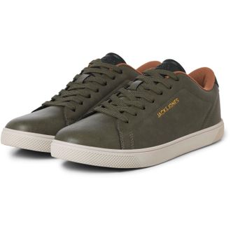 Jack & Jones Jack & Jones Bosley Polyurethaan Heren Sneakers in Olijfnacht