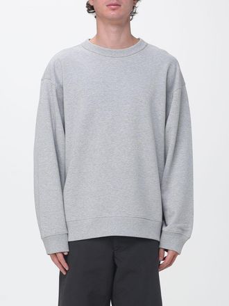 Dries Van Noten Felpa oversize in cotone con scollo a girocollo e spalle scese