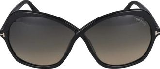 Tom Ford Klassieke Zwarte Zonnebril Ft 1013 01B - unisex - Zonnebrillen - Zwart - 64 MM - Accessoires