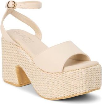Matisse Footwear Arden Ankle Strap Platform Sandal in Ivory at Nordstrom, Size 11