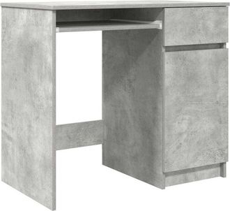 vidaXL Desk Concrete Grey 86x49x76 cm Engineered Wood Vidaxl