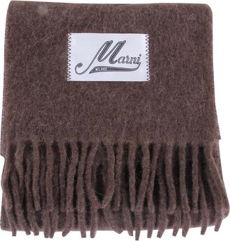 Marni Alpaca Sjaal - Dames - Wintersjaals - Bruin - ONE Size - Accessoires