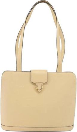 Celine Pre-owned Vintage Schoudertas - Dames - Vintage Schoudertas - Beige - ONE Size - Leer - Vintage