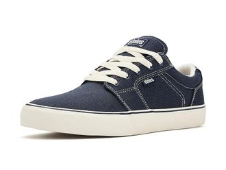 Etnies Barge LS Mens Skate Shoes Navy/Tan/Gum : 10.5 D - Medium, Canvas/Suede