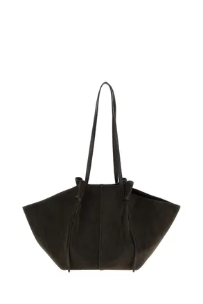 Yuzefi Brown Large Mochi Suede Tote Bag