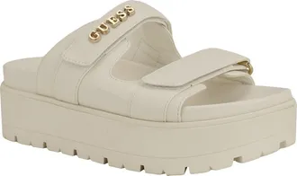 Guess Faxon Platform Slide Sandal in Ivory 150 at Nordstrom, Size 9.5