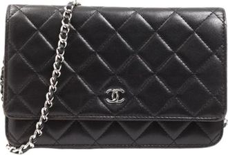 Chanel Pre-owned Mini Bag - Dames - Vintage Mini Tas - Zwart - ONE Size - Leer - Vintage