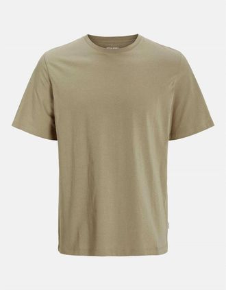 Jack & Jones Jack & Jones Mens BSC O-Neck Short Sleeve Jersey T-Shirt - Tan - Size: 40