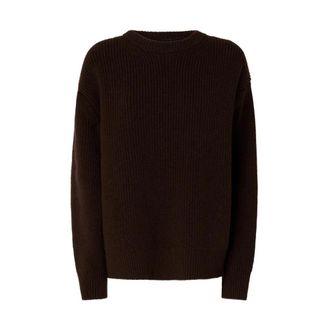Pinko Gracidio Maglia - Dames - Ronde hals truien - Bruin - XS - Truien & Vesten
