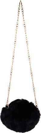 UPKOCH Plush Mini Round Bag with Chain Strap Comfortable Soft Shoulder Purse for Women Stylish Portable Crossbody Purse Small Creative Handbag