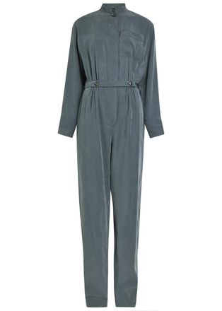 Emporio Armani Washed Twill Jumpsuit - Navy - 48 (UK16 / XL)