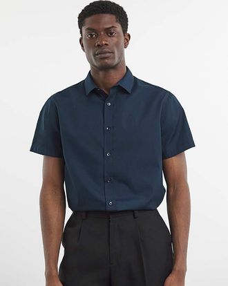 Jacamo Short Sleeve Formal Shirt Long