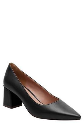 Linea Paolo Bilson Pointed Toe Pump in Black Nappa at Nordstrom Rack, Size 7