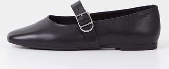 Vagabond Dames Vagabond Shoemakers Jolin Buckle Leren Ballet Flats in Zwart