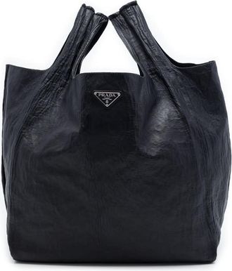 Prada Pre-owned Prada Crinkled Nappa Tote Ladies AZ0MH603LDID009U