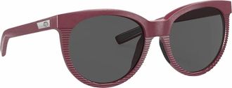 Costa Womens Victoria Oval Sunglasses In Net Plum/gray