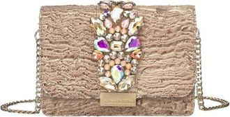 Alma En Pena Jewel schoudertas - Dames - Schoudertassen - Beige - ONE Size - Tassen