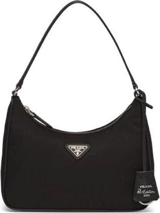 Prada Re-Edition 2005 Re-Nylon Mini Hobo Bag Black 1NE204-R064-F0002