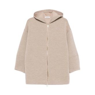 Max Mara Zip-throughs, female, Beige, Size: XS Vinci Cardigan