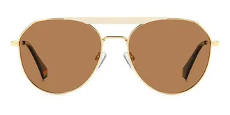 Polaroid PLD 6211/S/X B4E/SP Mens Sunglasses Gold Size 57