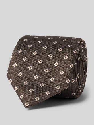 HUGO BOSS Krawatte aus Seiden-Mix in Dunkelbraun, Gr&ouml;&szlig;e 1