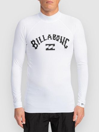 Billabong Logo Surf Longsleeve Lycra bianco