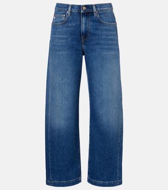 AG - Adriano Goldschmied Hattie high-rise barrel-leg jeans