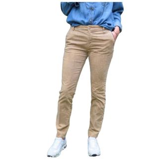 Mason's Slim-fit Trousers, female, Beige, Size: L Jacqueline City Velvet Trousers