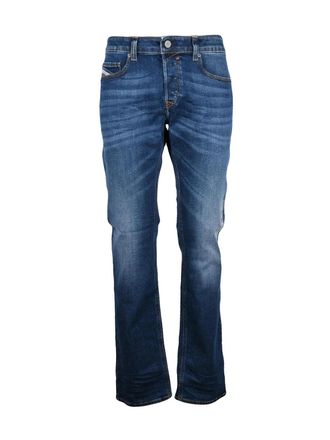 Diesel Blue Cotton-Blend Safado Straight-Leg Jeans