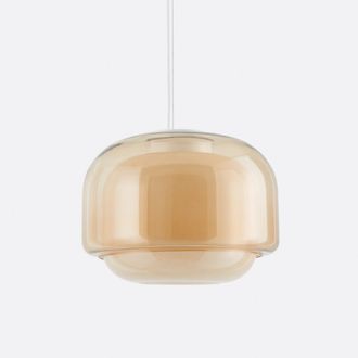 La Redoute Interieurs Hanglamp in gekleurd glas &Oslash;30,5 cm, Kinoko