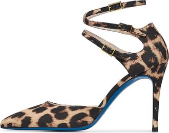 Loriblu Stoffen pumps met bandjes - Dames - Pumps - Bruin - 36 EU - Schoenen