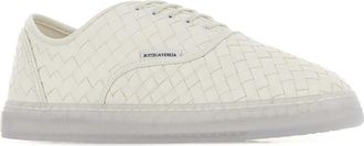 Bottega Veneta Womens White Nappa Leather Serena Sneakers