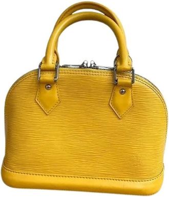 Louis Vuitton Pre-owned Handbags, female, Yellow, Size: ONE SIZE Pre-owned Alma BB Epi Handbag