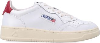 Autry White Leather Low-Top Sneakers